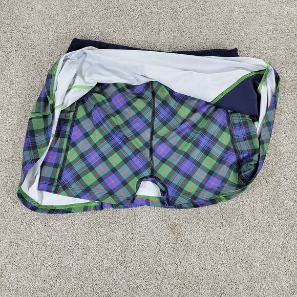 William Murray Athletic Tennis Golf Skort Women M Green Plaid Pockets Activewear - Picture 5 of 13